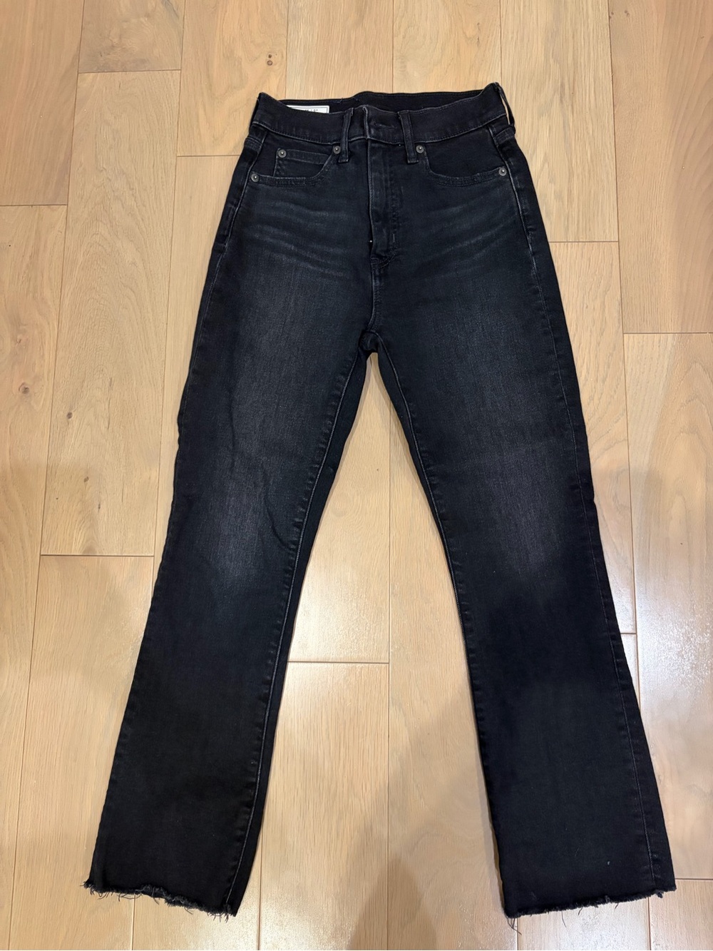 Gap Women's Black High-Rise Kick Fit Ankle Jeans